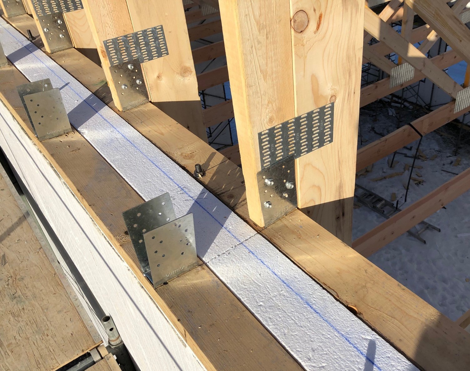 ICF Single Sill Plate Connection to Truss Burmon Building Products